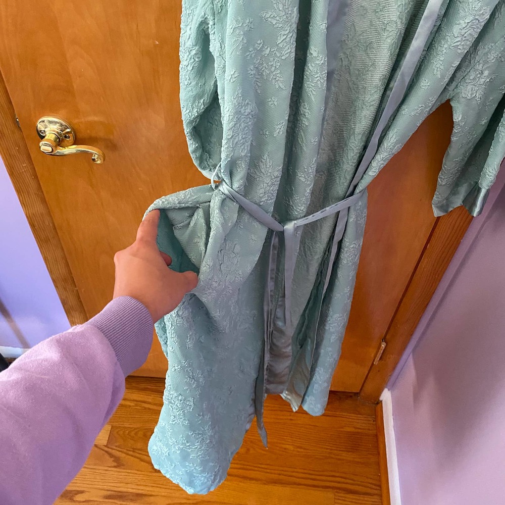 American Vintage Teal Robe - Picture 3 of 4